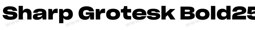 Sharp Grotesk Bold25字体转换